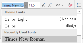 font-menu